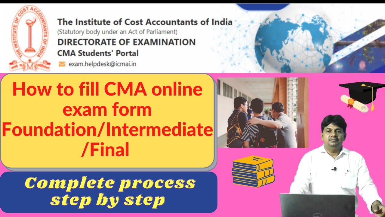How to Fill CMA  Foundation / Intermediate / Final Online Exam Form | CMA Online Exam Form Fill Up