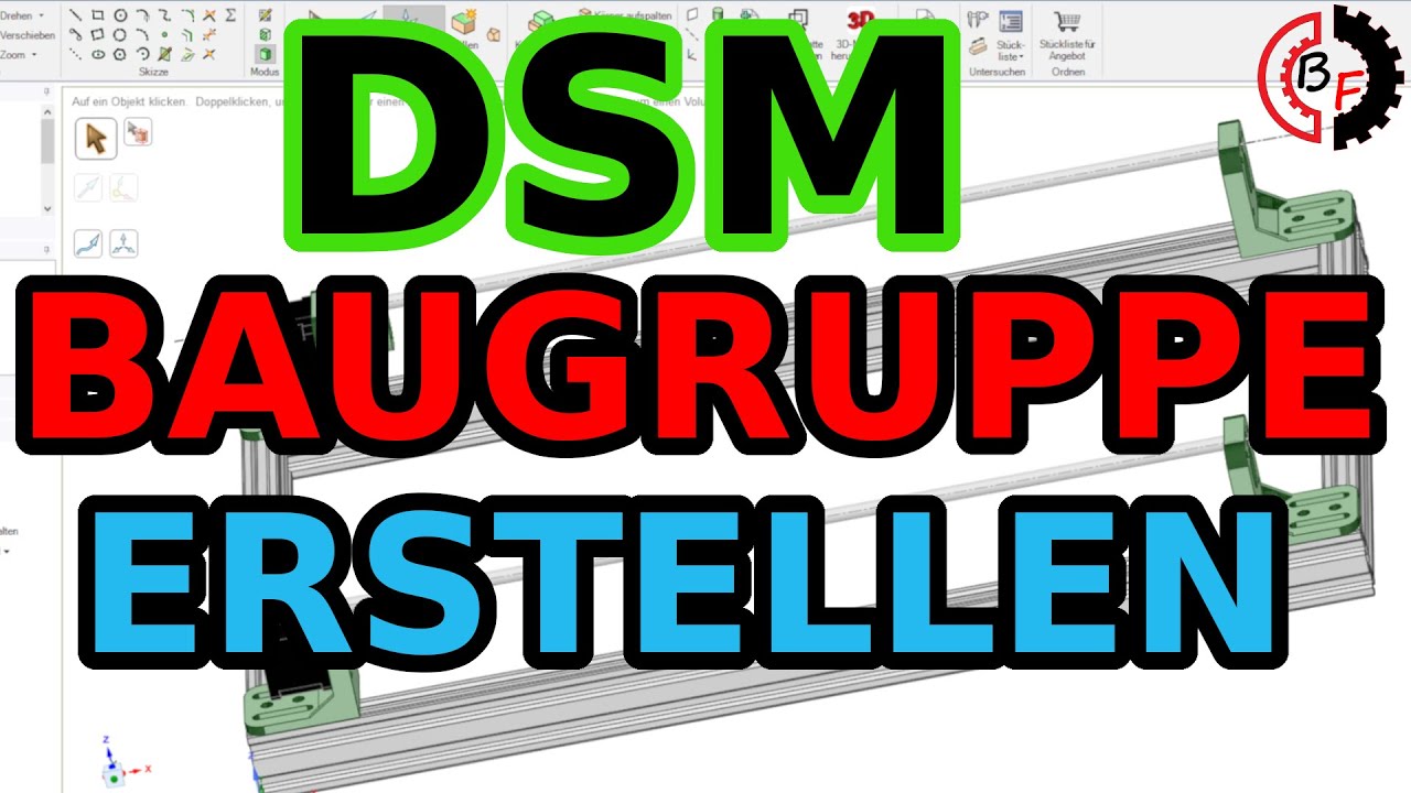 #13 DesignSpark Mechanical Baugruppen erstellen  Maschine konstruieren CNC-Fräse bauen 3D-Drucker