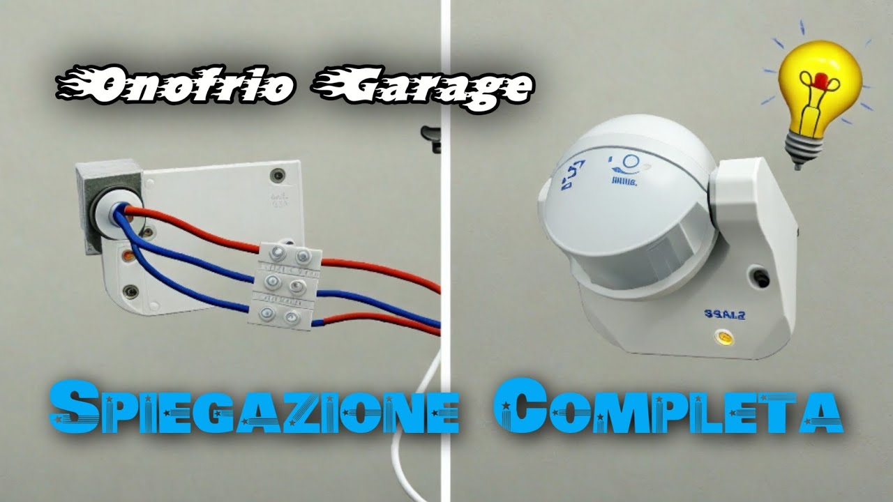 COME MONTARE UN SENSORE DI MOVIMENTO PER ACCENDERE UNA LAMPADA, con prove di verifica del LUX