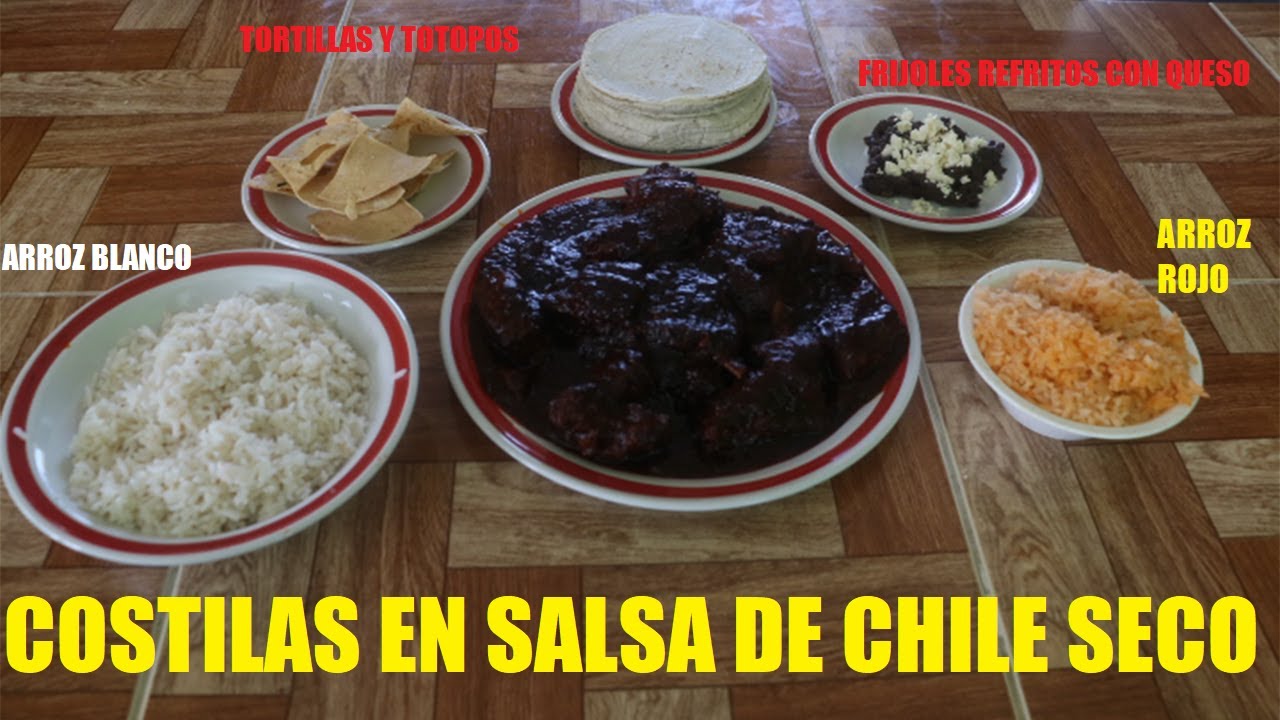 Exquisitas Costillas En Salsa De Chile Seco Picosas Pero Deliciosas Bienvenidos A Cocinando Con Eli