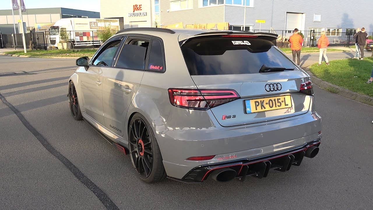 530HP Audi RS3 Sportback 8V Stage 2 with LOUD Milltek Exhaust! Revs & Accelerations!