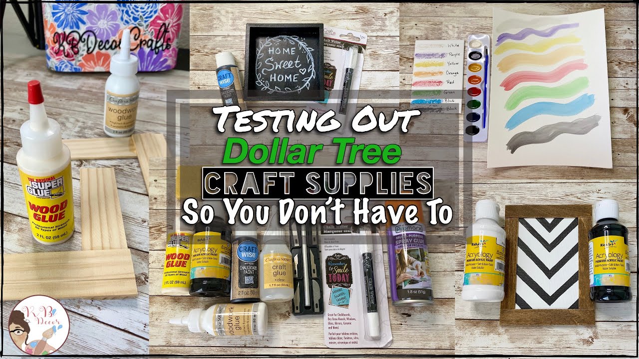 Testing Out Dollar Tree Craft Supplies So You Don&rsquo;t Have To | KB Decor Crafts