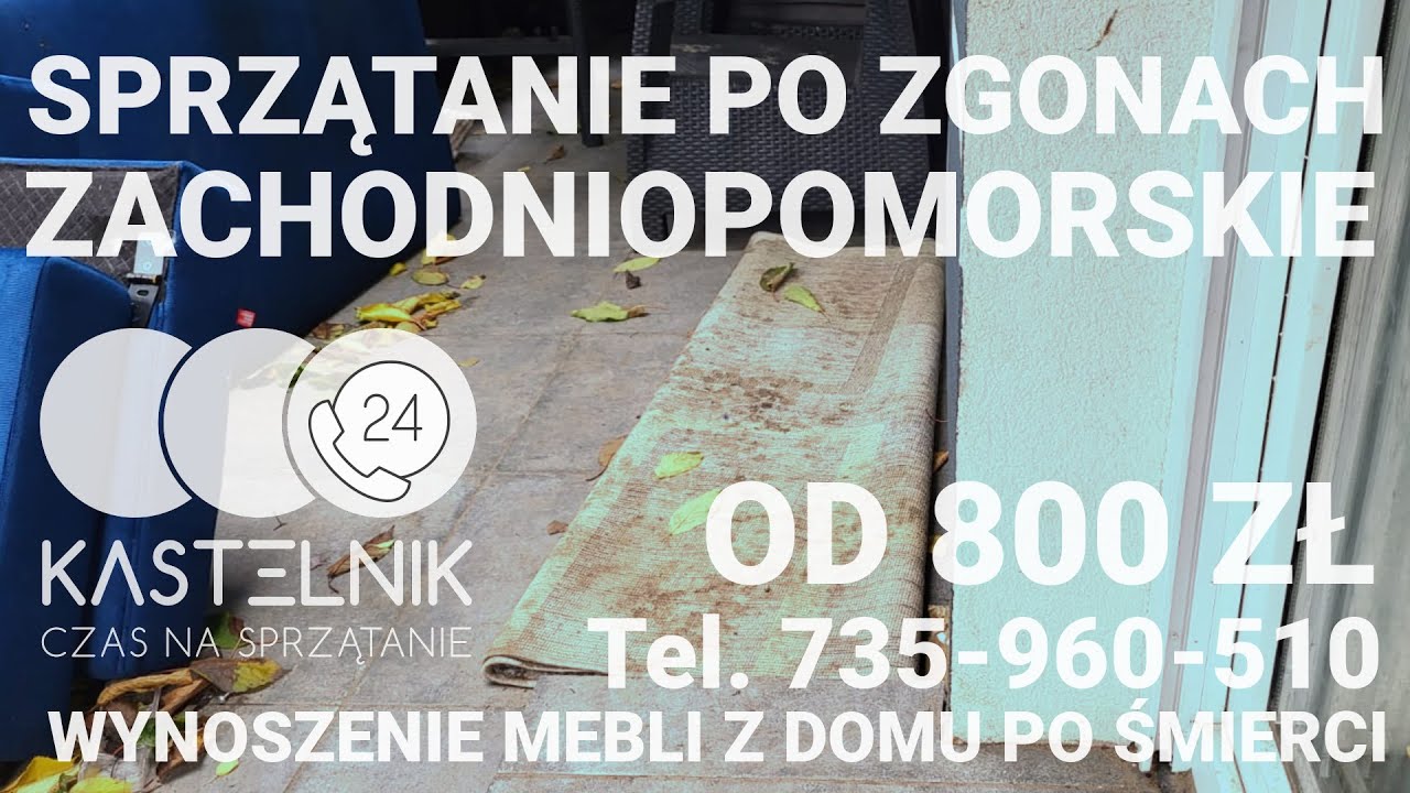 Sprzątanie po zgonach  na terenie woj. zachodniopomorskiego. Kastelnik firma sprzątająca po zwłokach