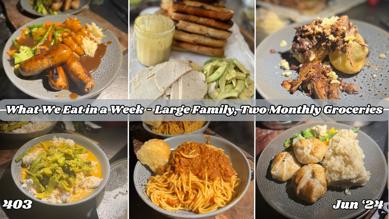 WWEIAW - Large Family,  using up what we have - end of a 2 month grocery period - Off Grid Australia