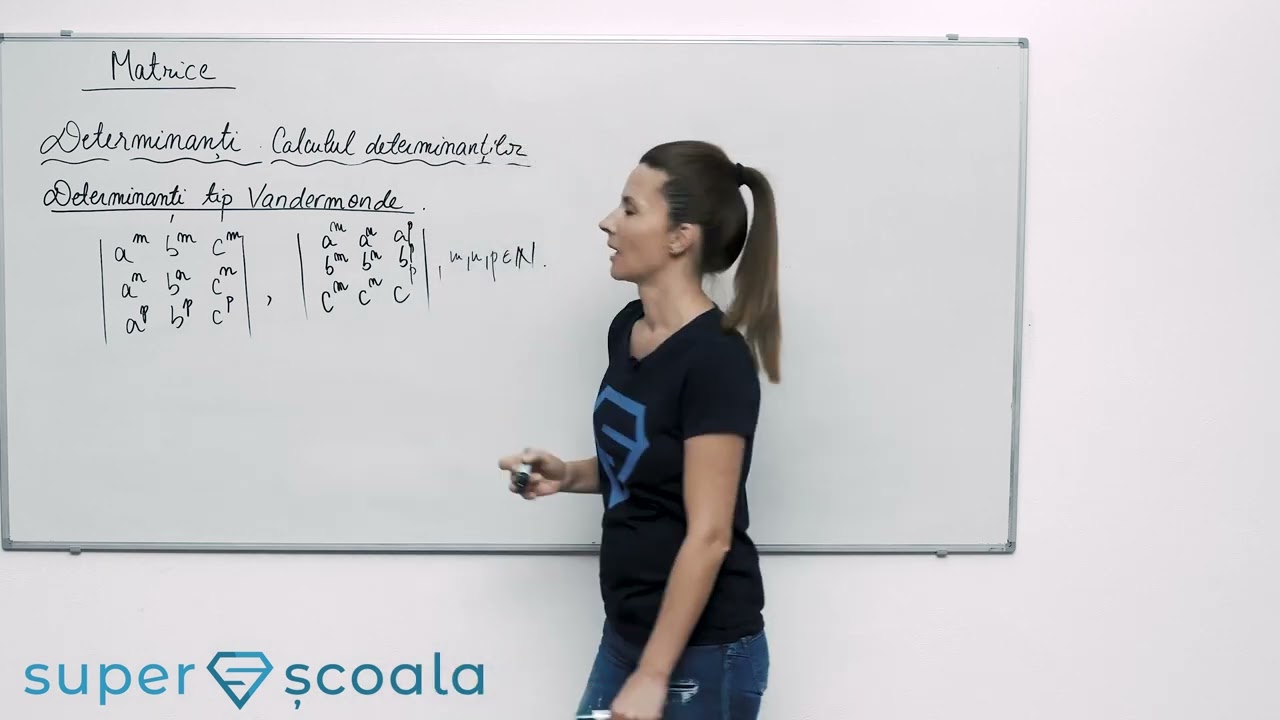 Clasa a XI-a - Determinanți tip Vandermonde