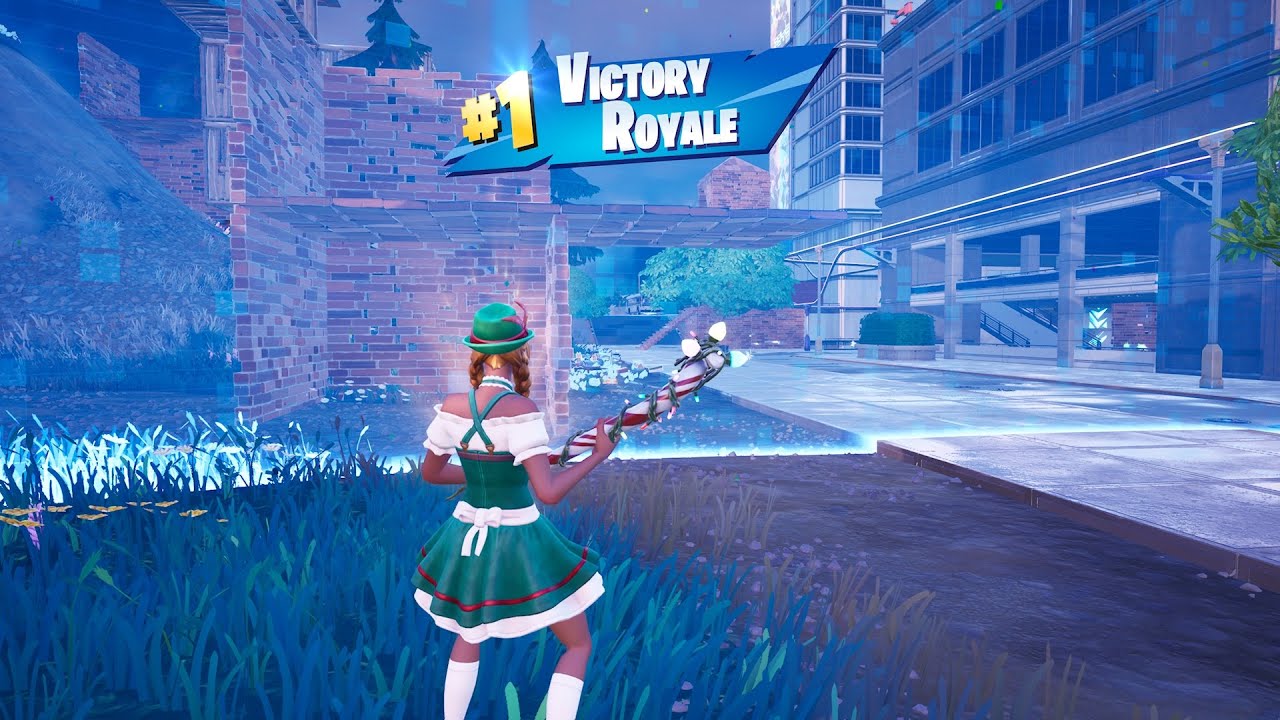 HEIDI SKIN+CANDY AXE PICKAXE GAMEPLAY IN FORTNITE!! #EpicPartner