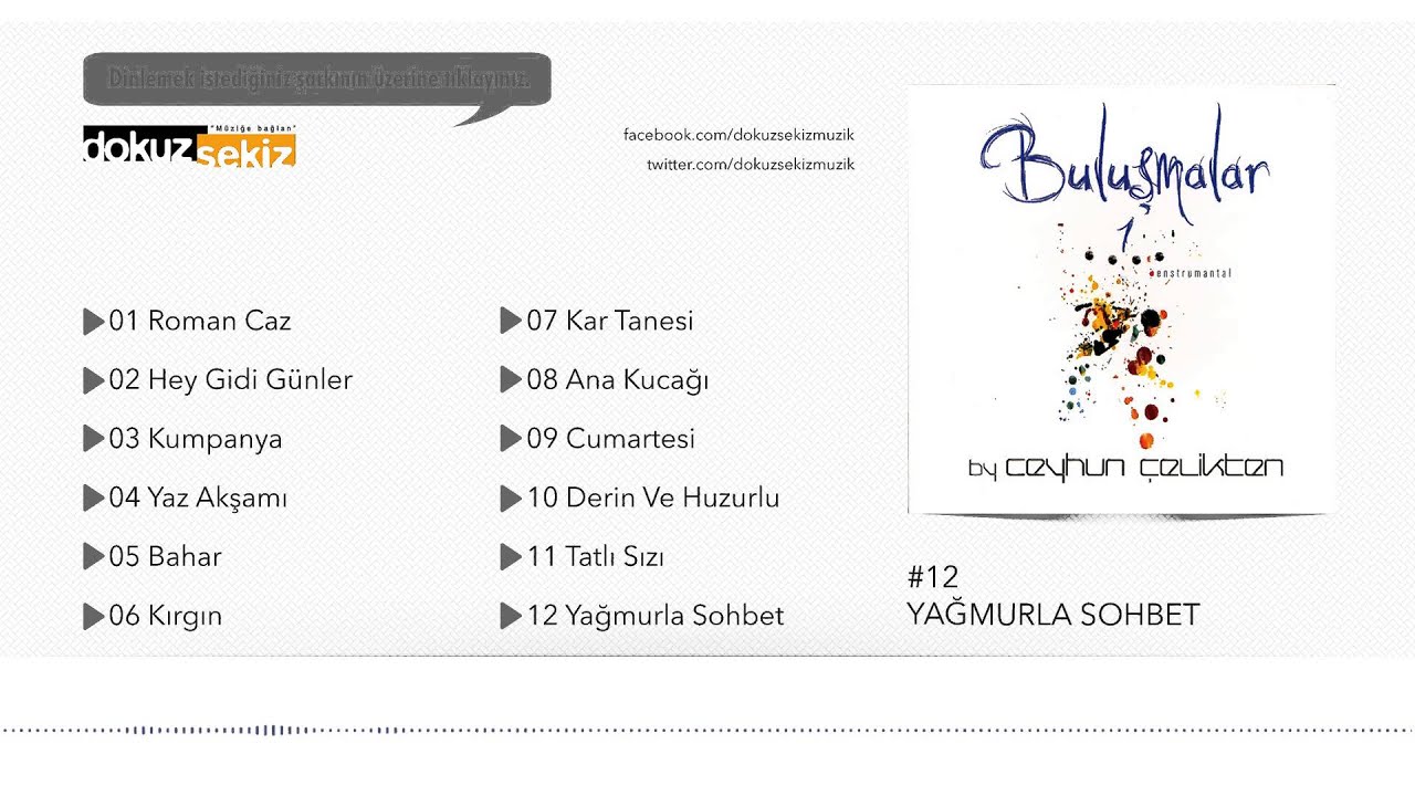 Ceyhun Çelikten - Yağmurla Sohbet (Official Audio) (Enstrümantal)