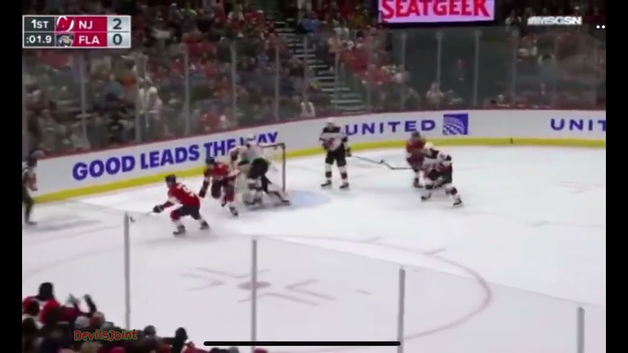 Nico Daws With One Of Many Big Saves #NJDevils