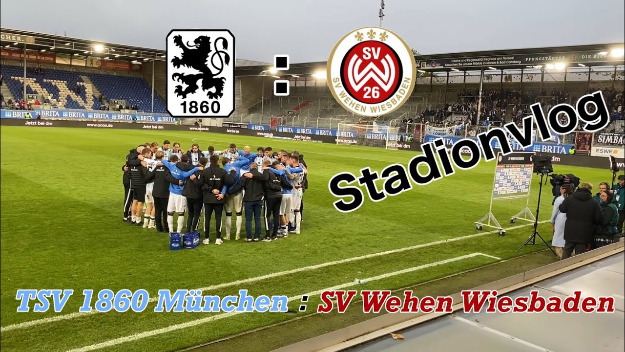 Unsere Freunde 1860 zu Gast in Wiesbaden! ⚽️🦁// Stadionvlog Wehen Wiesbaden vs. 1860 München 3.Liga