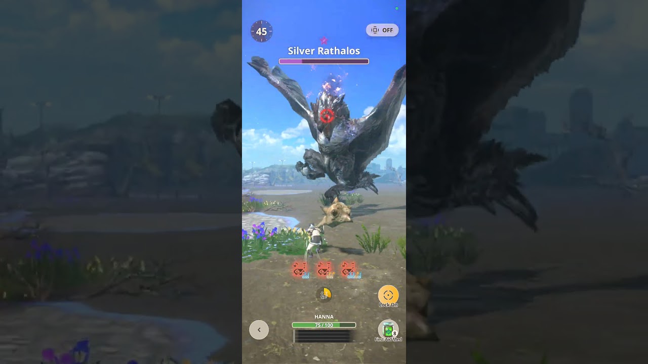 MHN - Hunting Horn vs 6⭐ Silver Rathalos #mhnow #mhn #silverrathalos #huntinghorn #monsterhunternow