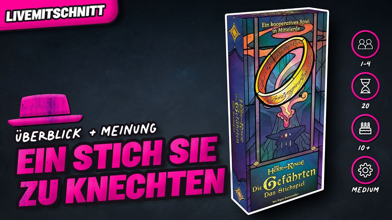 DER HERR DER RINGE - DIE GEFHÄRTEN - DAS STICHSPIEL - Brettspiel - Der Pile ist geil