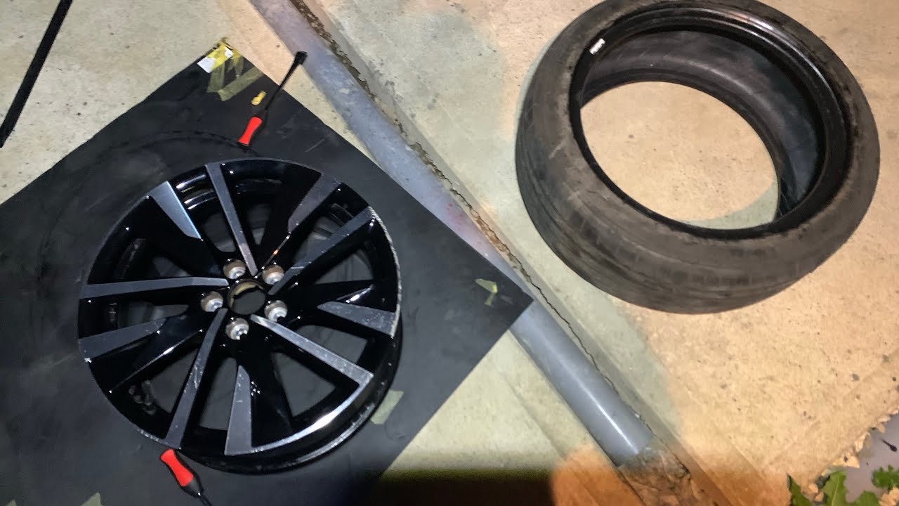 扁平タイヤを手組してみた（外し編）