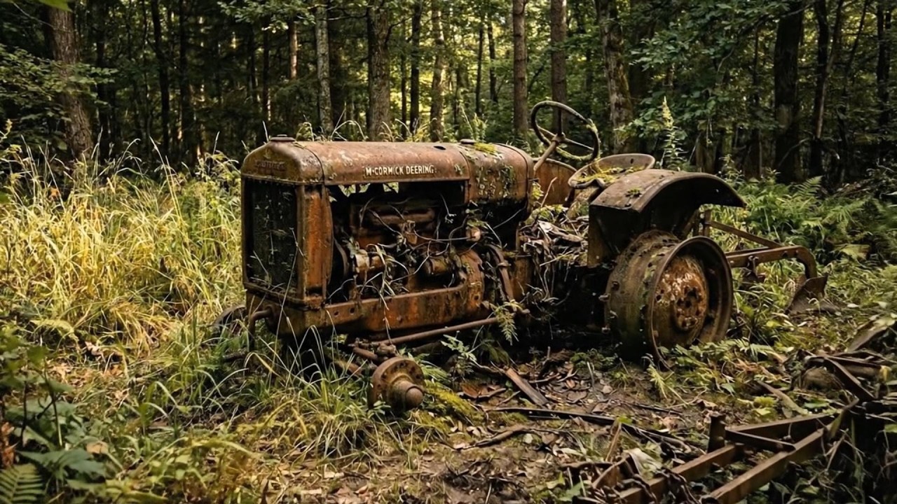 Abandoned Vintage Tractor Restoration | Rusty Farm Machine Reborn