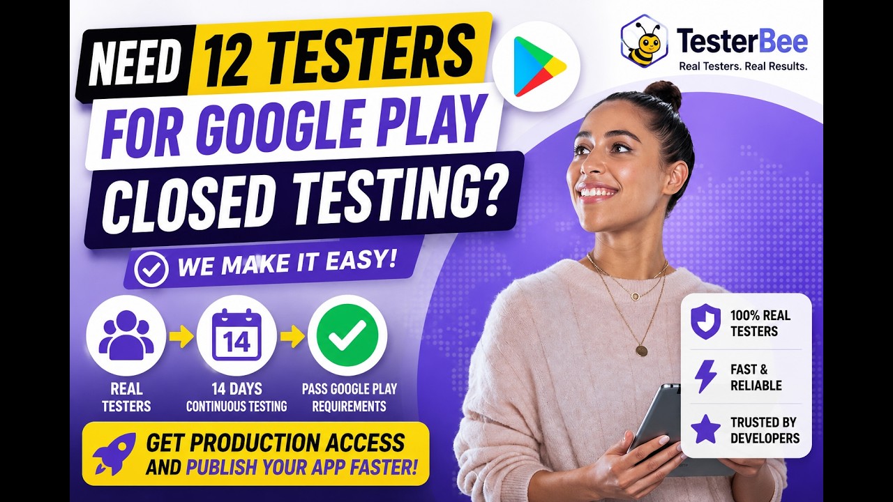 Need 12 Testers for Google Play Closed Testing? | TesterBee