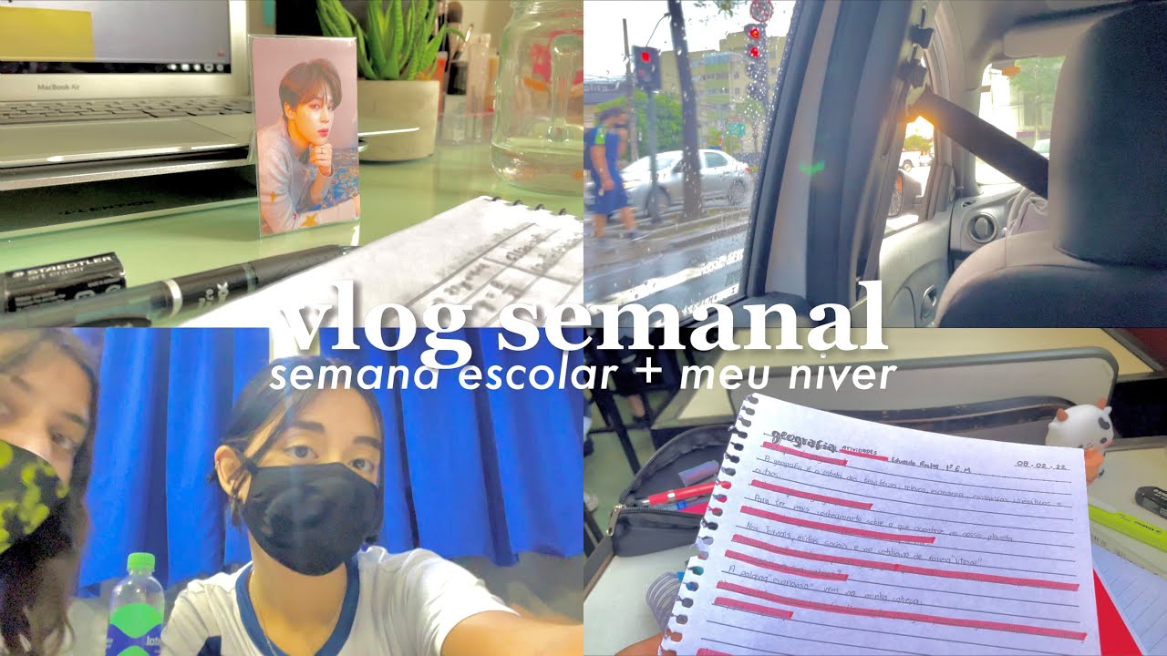 vlog semanal // dias produtivos na minha vida, rotina escolar + comemorando meu niver de quinze anos