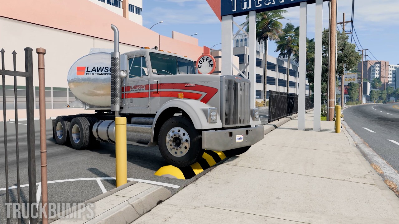 Trucks vs Speed Bumps #70 | BeamNG Drive | TruckBumps