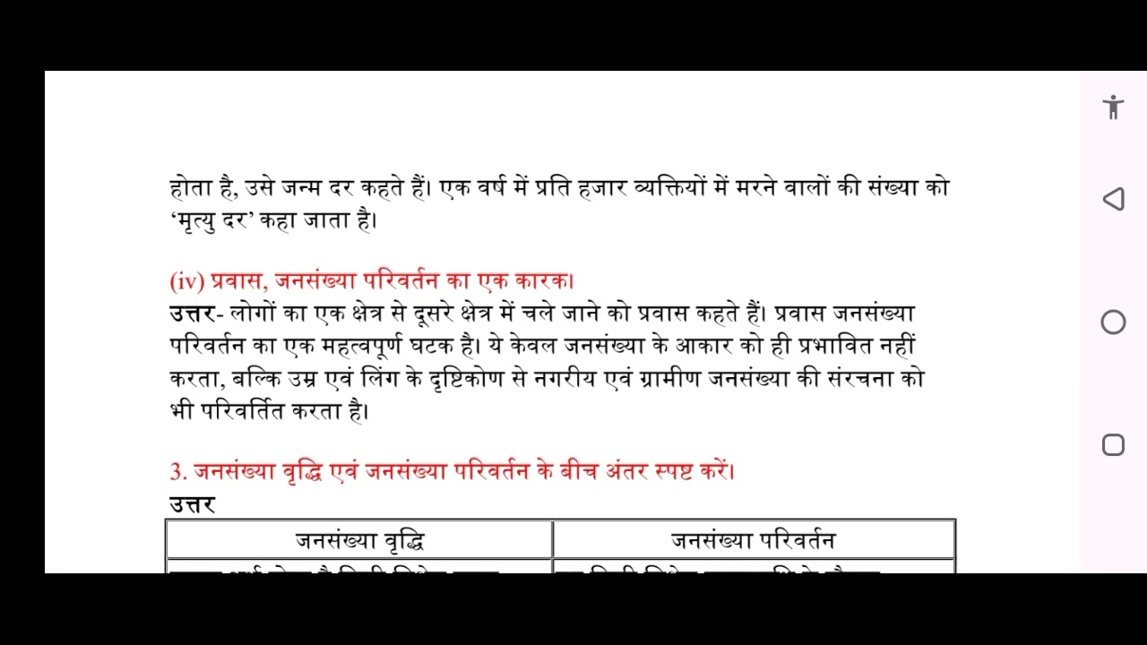 Class 9 || जनसंख्या ( Population) Social science || Notebook 📓