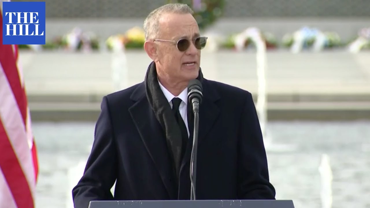 Tom Hanks Gives Speech At World War II Memorial Honoring Bob Dole