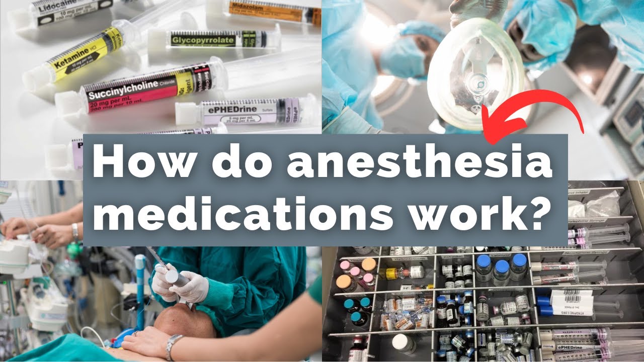 Here's how general anesthesia medications work