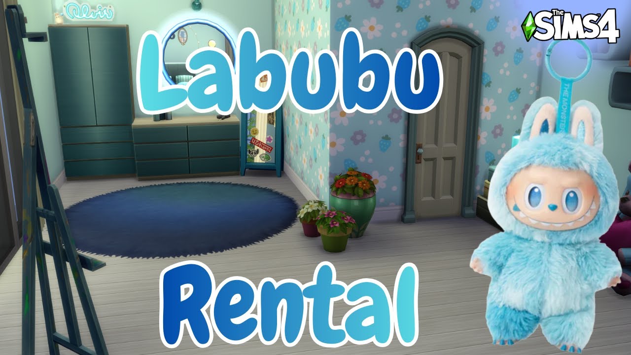 Building a Blue Labubu Apartment in The Sims 4 | Big into Energy Series Part #2