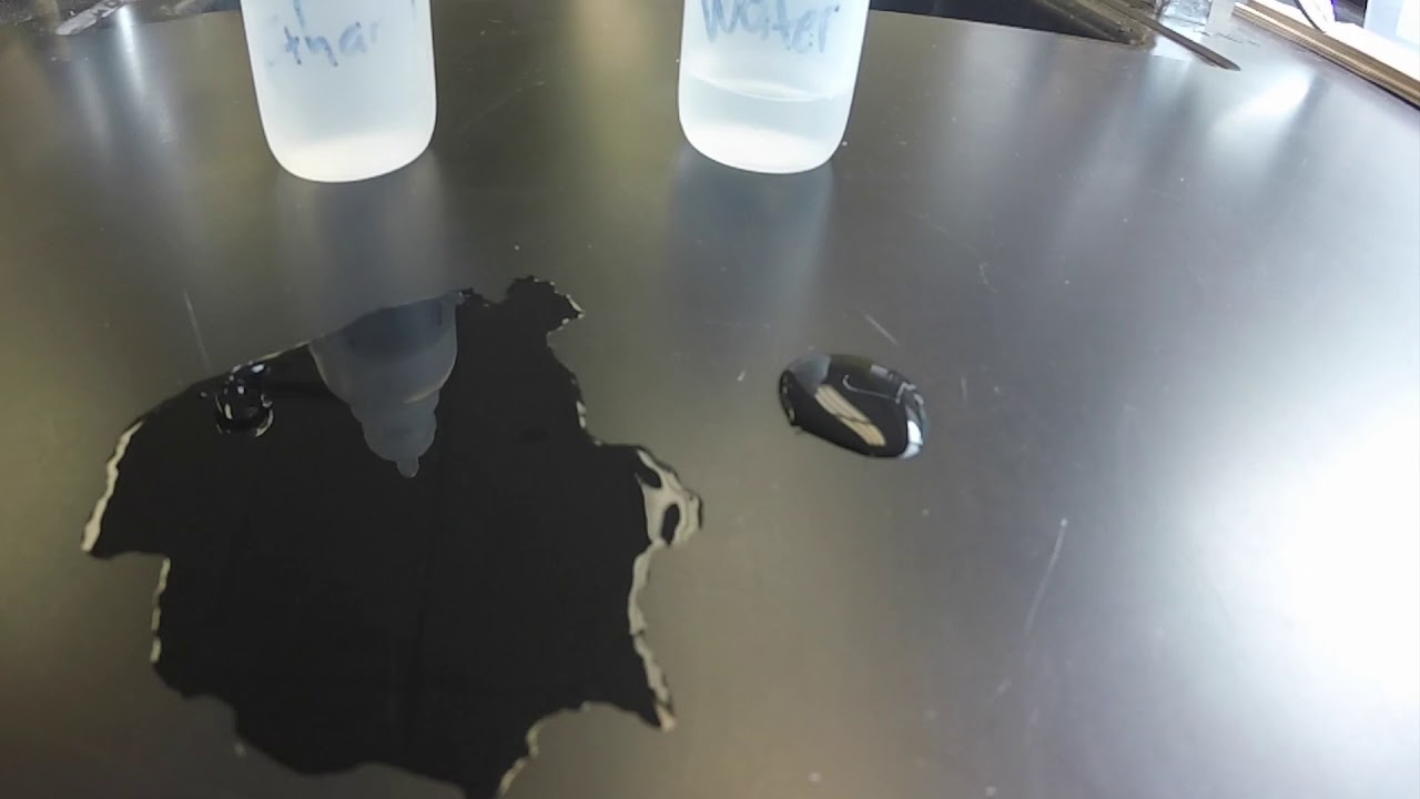 Ethanol vs Water, Evaporation Demonstration