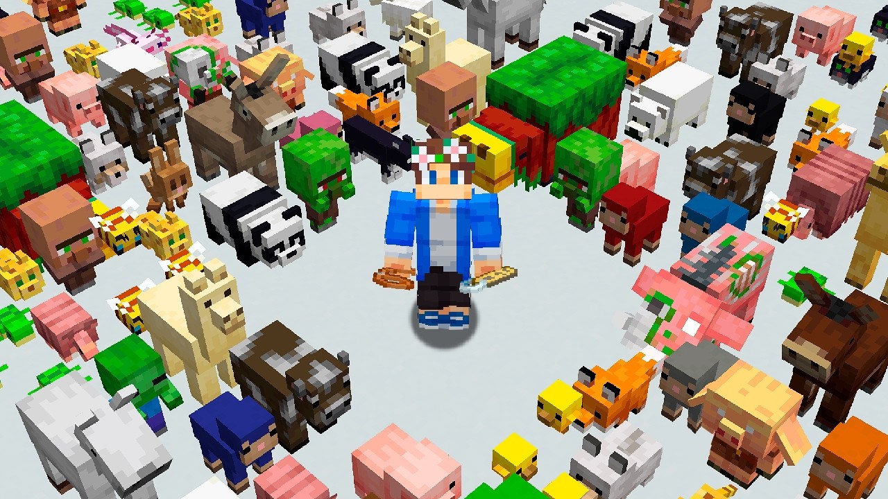 Собрал Всех ДЕТЁНЫШЕЙ МОБОВ из Обновления 