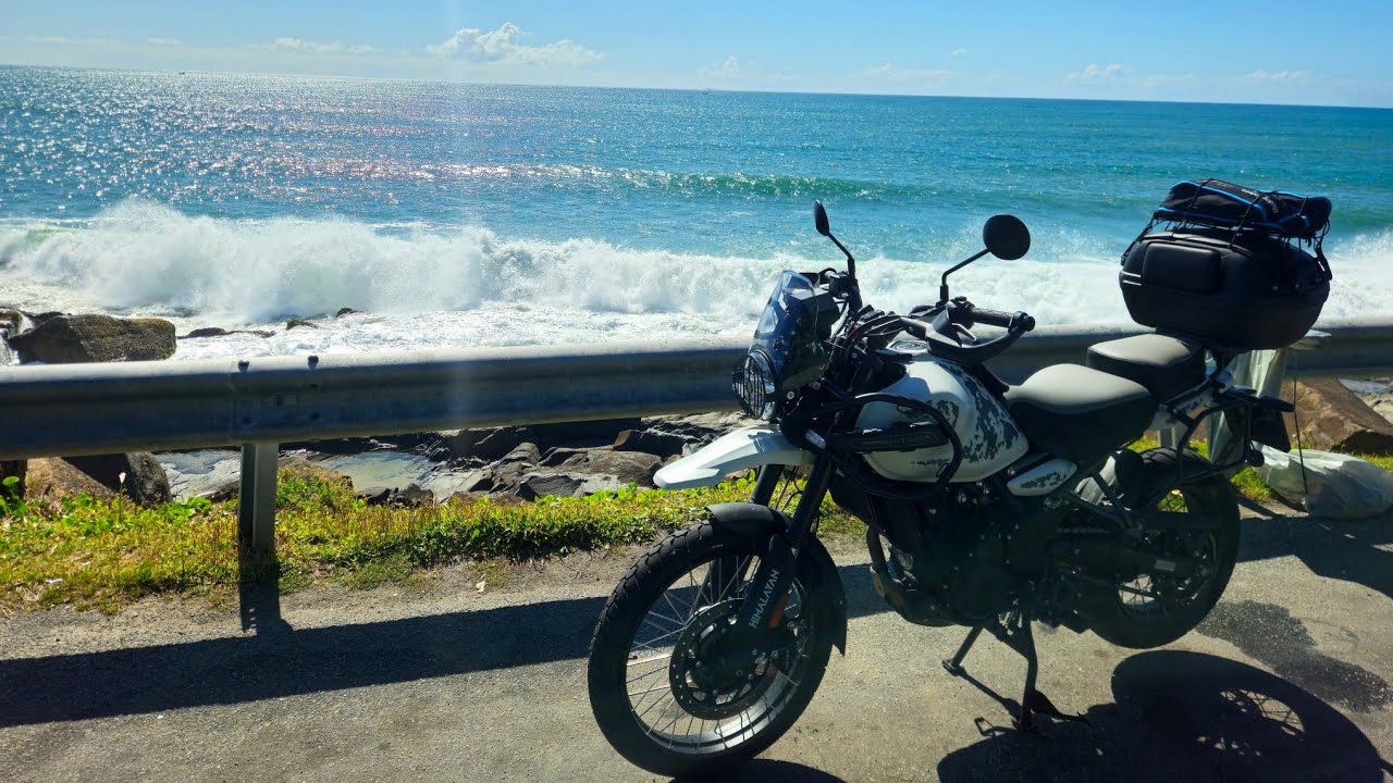 Passeio de moto em Florianópolis Himalayan 450 24/1/2026)
