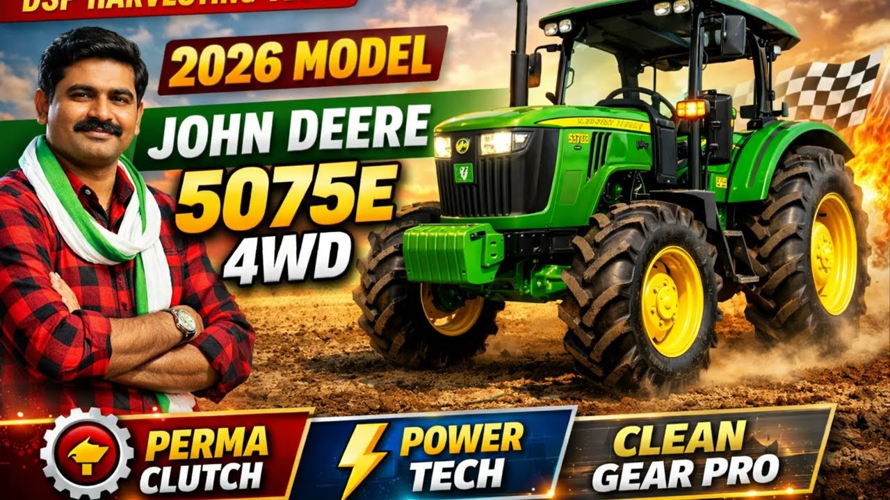 John deere 5075e 4wd 2026 model #automobile #johndeere #dspharvestingvlogs#farming #agriculture 
