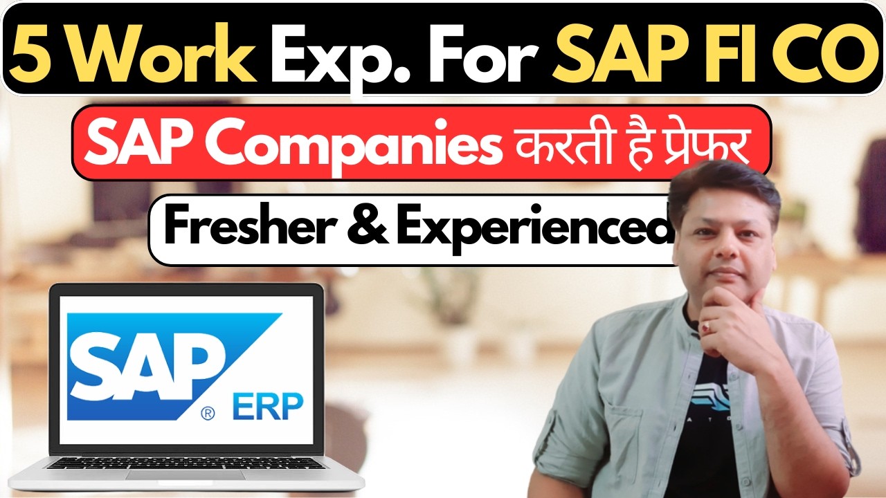 100% Job & Career in SAP FI CO for Fresher & Experienced : Top 5 Relevant Work Experiences Roadmap