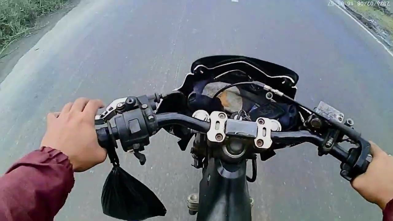 Suara karbunya kenceng banget.      #vlog #motovlog #satriafu 