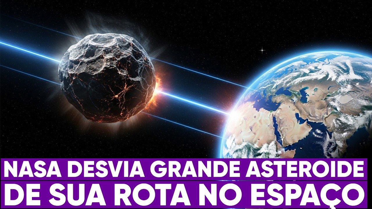 Impacto desvia rota de asteroide no espaço