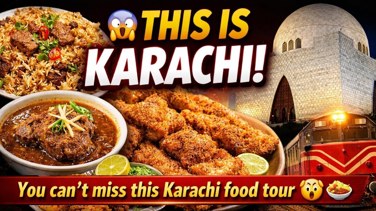Karachi Tourist Places & Street Food Vlog | Spicy Pulao, Nihari, Liaqat Fish, Mazar-e-Quaid