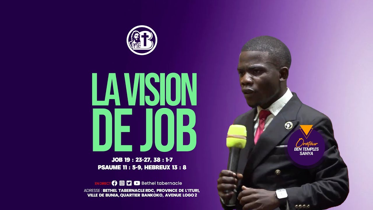 LA VISION DE JOB, SERVICE DU MERCREDI 25 FEVRIER 2026