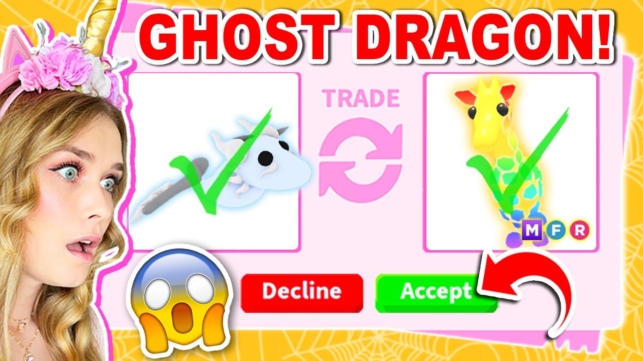 Trading GHOST DRAGONS ONLY In Adopt Me! (Roblox)