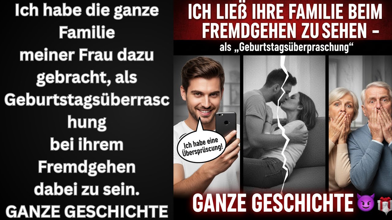 Ich ließ ihre Familie beim Fremdgehen zusehen – als „Geburtstagsüberraschung“ 🎉😈