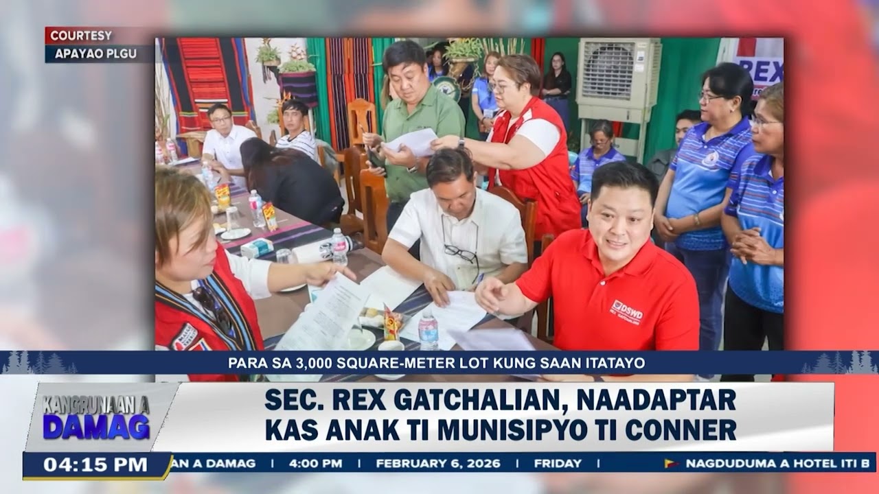 Napapintas a kalsada idiay Conner, Apayao, ininspeksyon ni DSWD Sec. Rex Gatchalian