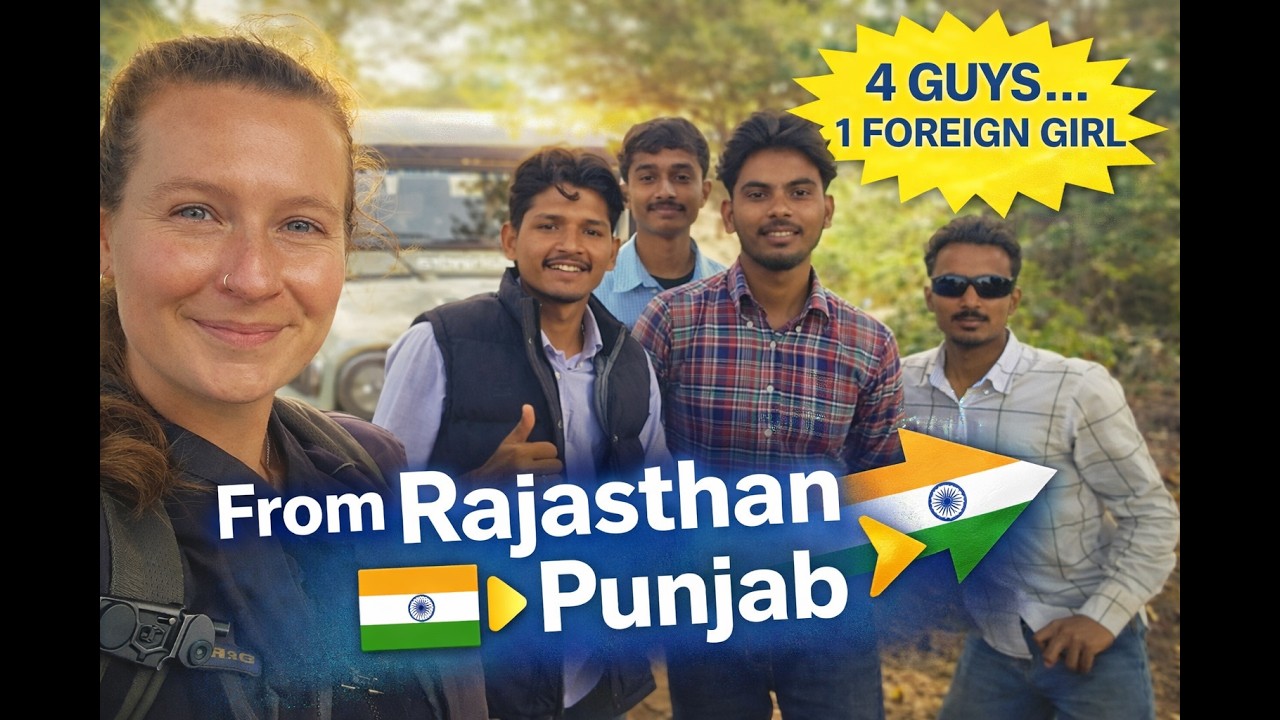 4 Local Indian Guys + 1 Solo Female Biker Explore Rural Rajasthan 🇮🇳 - (India #8)