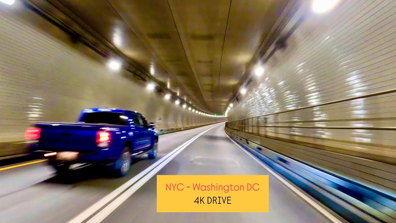Driving from NYC Queens to Washington DC | 5-Hour Rainy Road Trip