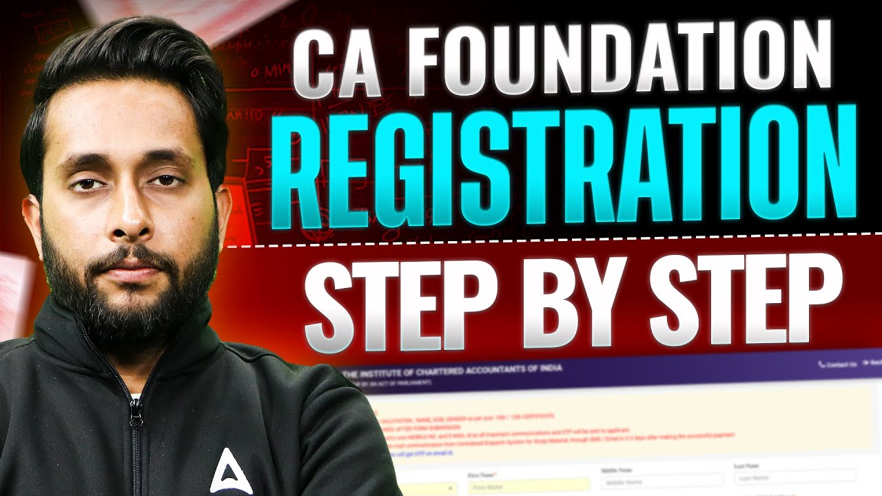 CA Foundation Registration Process 2026 | CA Foundation Registration Complete Process