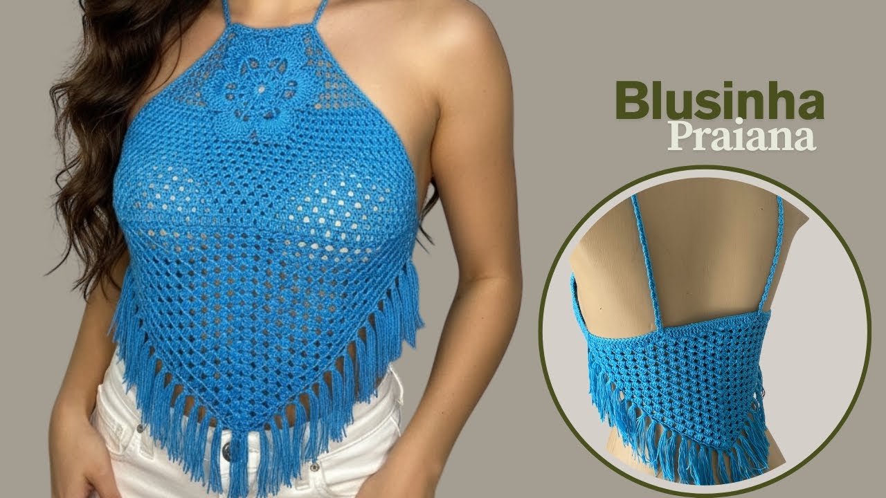 Blusinha de crochê fácil - Blusinha Thamires @Marcosjuniorcroche 