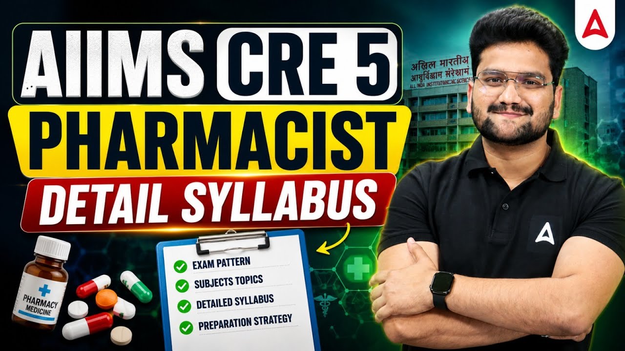 AIIMS CRE 5 Pharmacist Syllabus 2026 | Complete Topic-Wise Guide | By Shubham Sharma