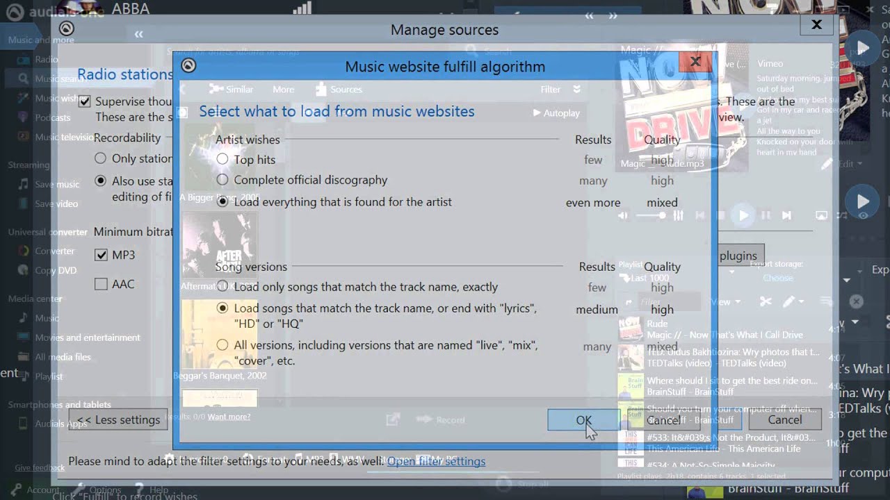 Audials 12 in 120 Seconds: Music Wishes & Music Search