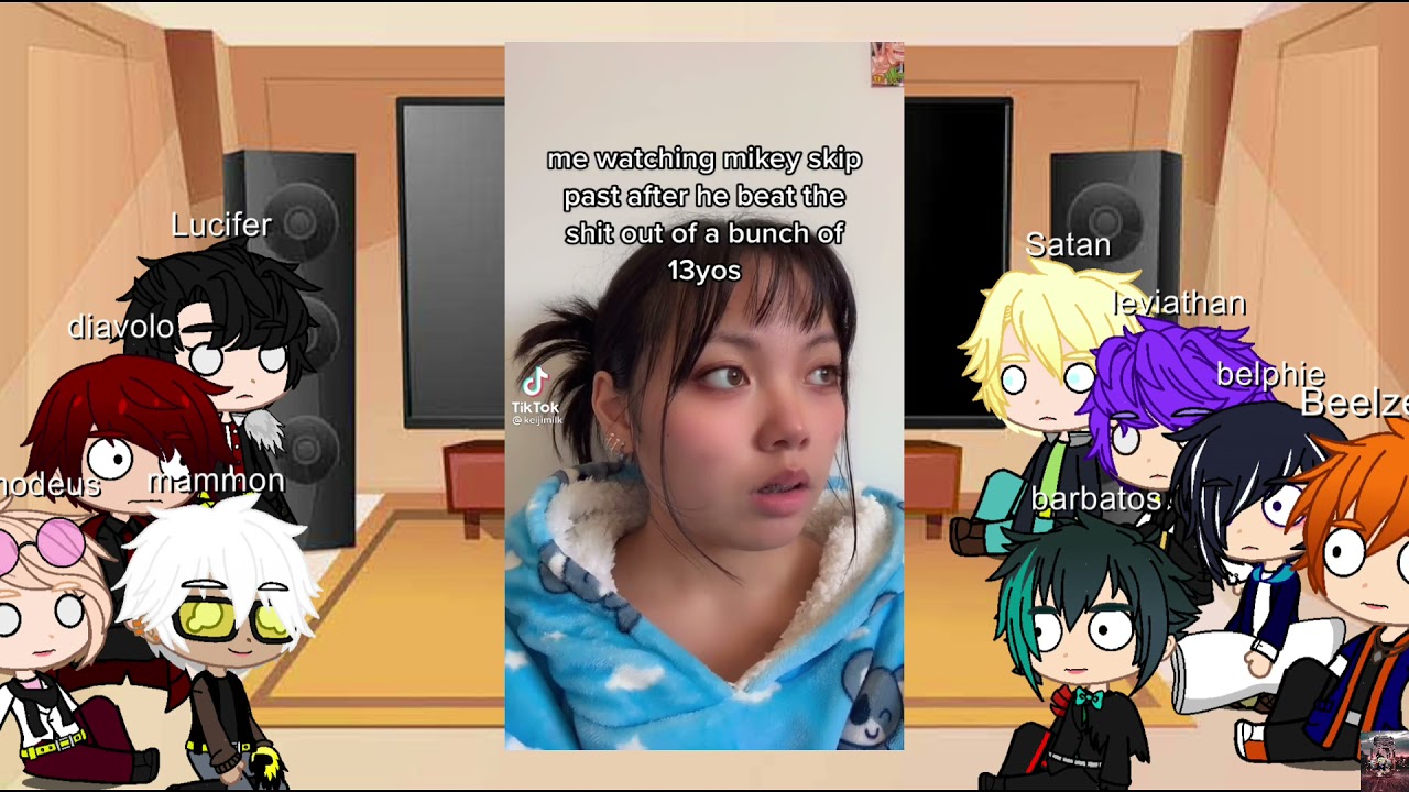 Obey me react to M!mc as mikey (TRx obey me)