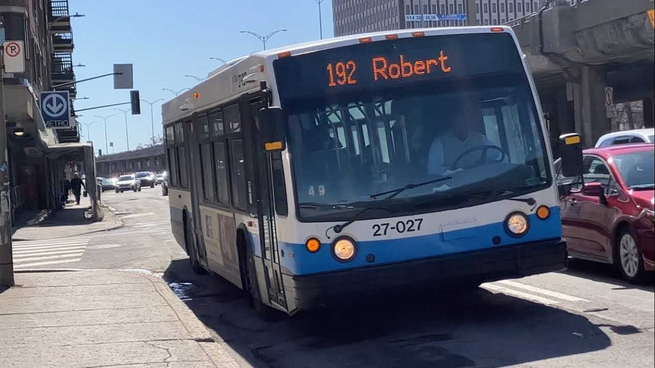 STM Bus # 27-027 {Retired} Ride On The 192-E Robert. (2007 NovaBUS LFS)