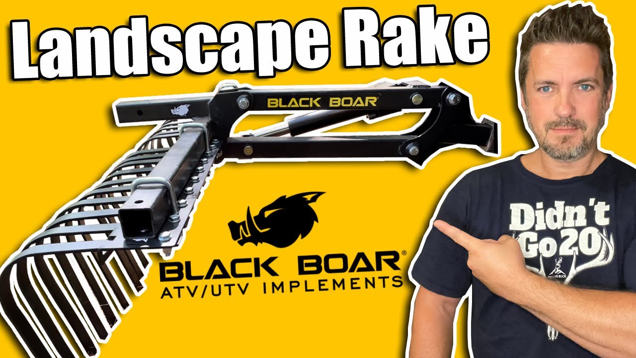 Black Boar Landscape Rake: Clear Your Land, Prep Your Food Plot and Clean Up Your Property,