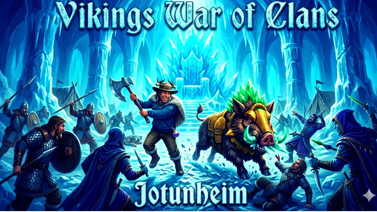 Йотунхейм Битва за Трон (Bitwa o tron ​​​​Jotunheim) Vikings:War of Clans #vikingswarofclans