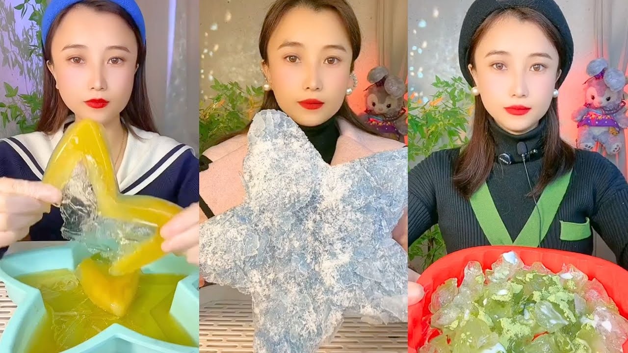 Homemade Chinese Ice Eating ASMR | Soft Frozen Desserts & Snow Ice Sounds #62