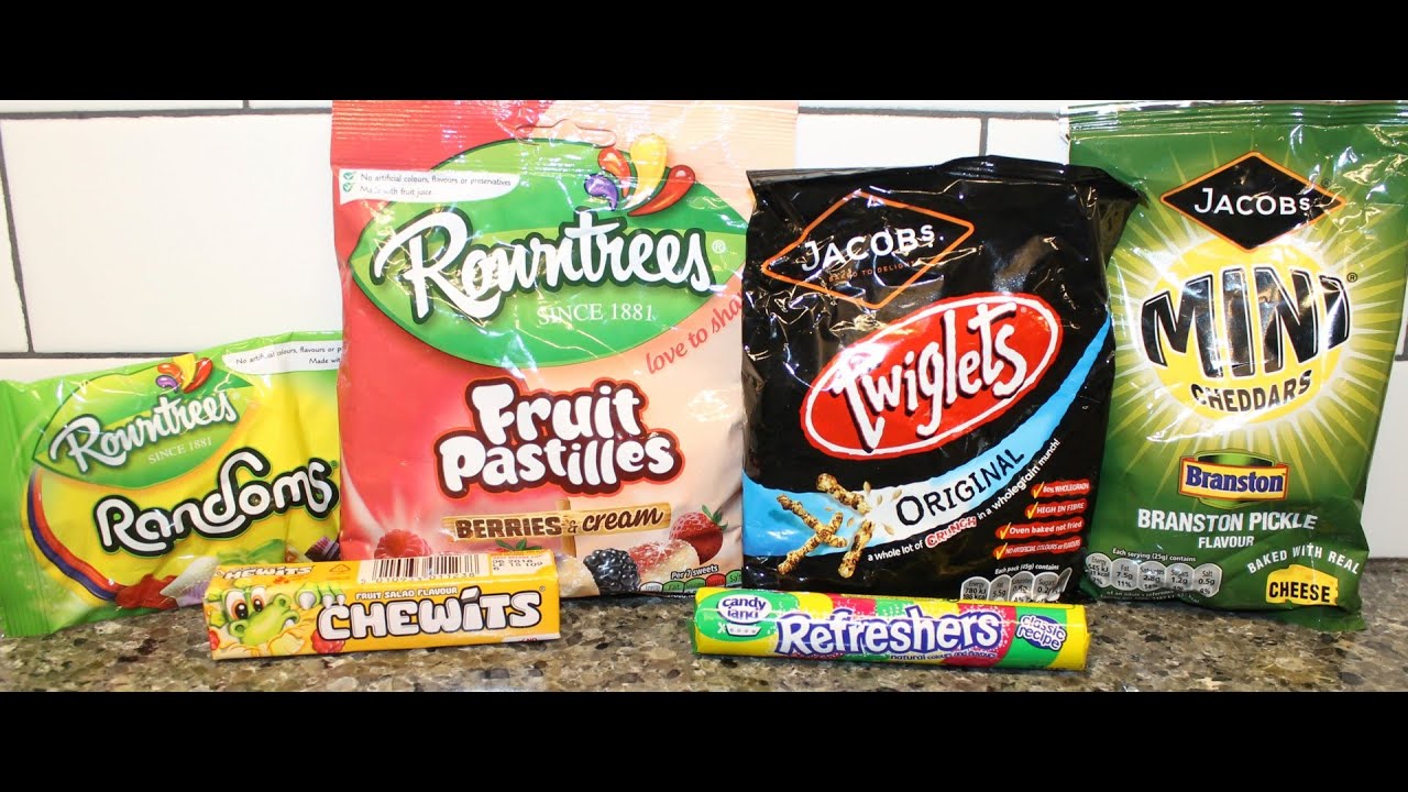 England Eatables #32 Rowntree’s Randoms, Pastilles, Twiglets, Branston Pickle, Chewits, Refreshers