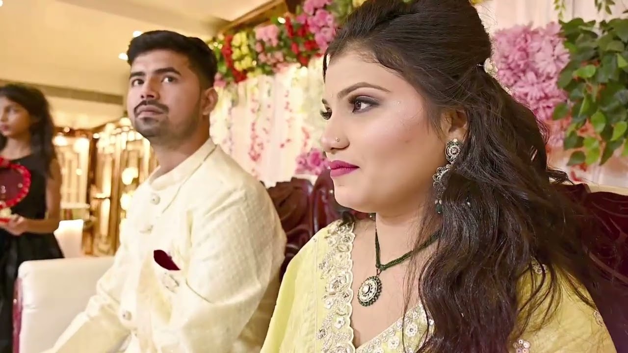 Sobhit weds Samiksha Engagement Highlights #reelsvideo #wedding_photography #candid #cinemetography