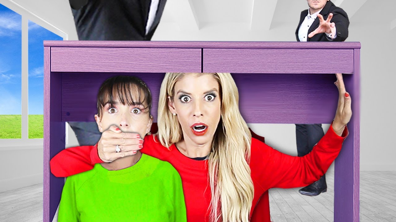 The BEST Hiding SPOT! Hide and Seek Chase in ESCAPE ROOM to Rescue Best Friend | Rebecca Zamolo